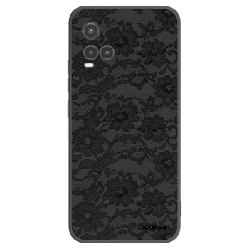 Picasee Vivo Y33s Hülle - Schwarzes Silikon - Dark Elegance