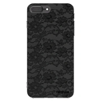 Picasee Apple iPhone 7 Plus Hülle - Transparentes Silikon - Dark Elegance