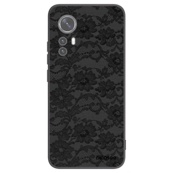 Picasee Xiaomi 12 Hülle - Schwarzes Silikon - Dark Elegance