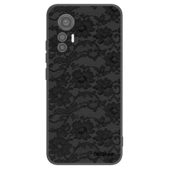 Picasee Xiaomi 12 Lite Hülle - Schwarzes Silikon - Dark Elegance