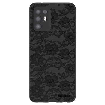 Picasee OPPO A94 5G Hülle - Schwarzes Silikon - Dark Elegance