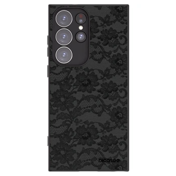 Picasee Samsung Galaxy S23 Ultra 5G Hülle - Schwarzes Silikon - Dark Elegance