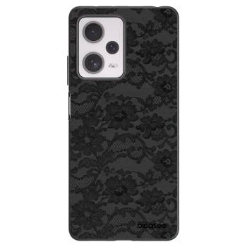 Picasee Xiaomi Redmi Note 12 Pro+ 5G Hülle - Schwarzes Silikon - Dark Elegance