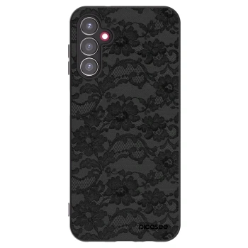 Picasee Samsung Galaxy A14 4G A145R Hülle - Schwarzes Silikon - Dark Elegance
