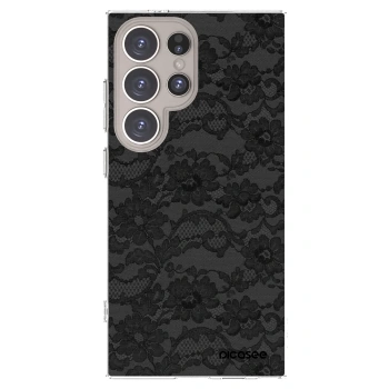 Picasee Samsung Galaxy S24 Ultra S928B 5G Hülle - Transparentes Silikon - Dark Elegance
