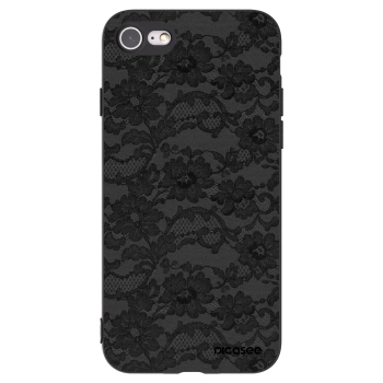 Picasee Apple iPhone 8 Hülle - Schwarzes Silikon - Dark Elegance