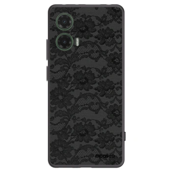 Picasee Motorola Moto G35 5G Hülle - Schwarzes Silikon - Dark Elegance