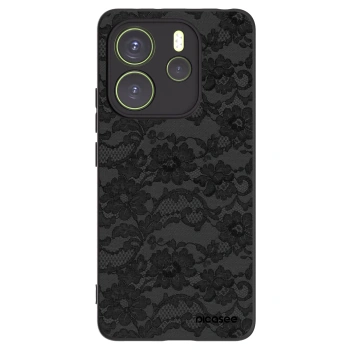 Picasee Xiaomi Redmi Note 14 4G Hülle - Schwarzes Silikon - Dark Elegance