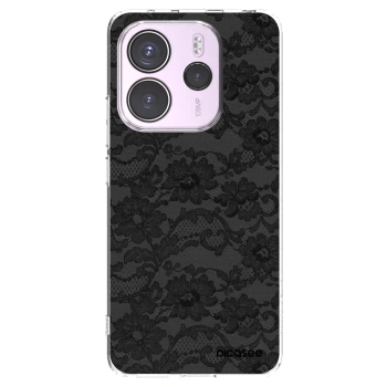 Picasee Xiaomi Redmi Note 14 4G Hülle - Transparentes Silikon - Dark Elegance