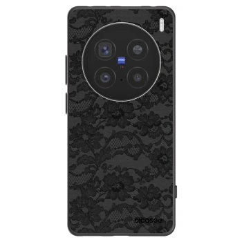 Picasee Vivo X200 Pro Hülle - Schwarzes Silikon - Dark Elegance