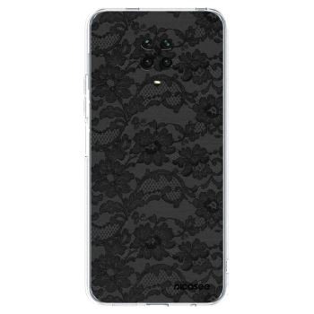 Picasee Xiaomi Redmi Note 9 Pro Hülle - Transparentes Silikon - Dark Elegance