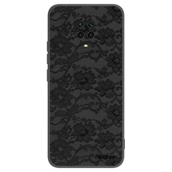 Picasee Xiaomi Redmi Note 9 Pro Hülle - Schwarzes Silikon - Dark Elegance