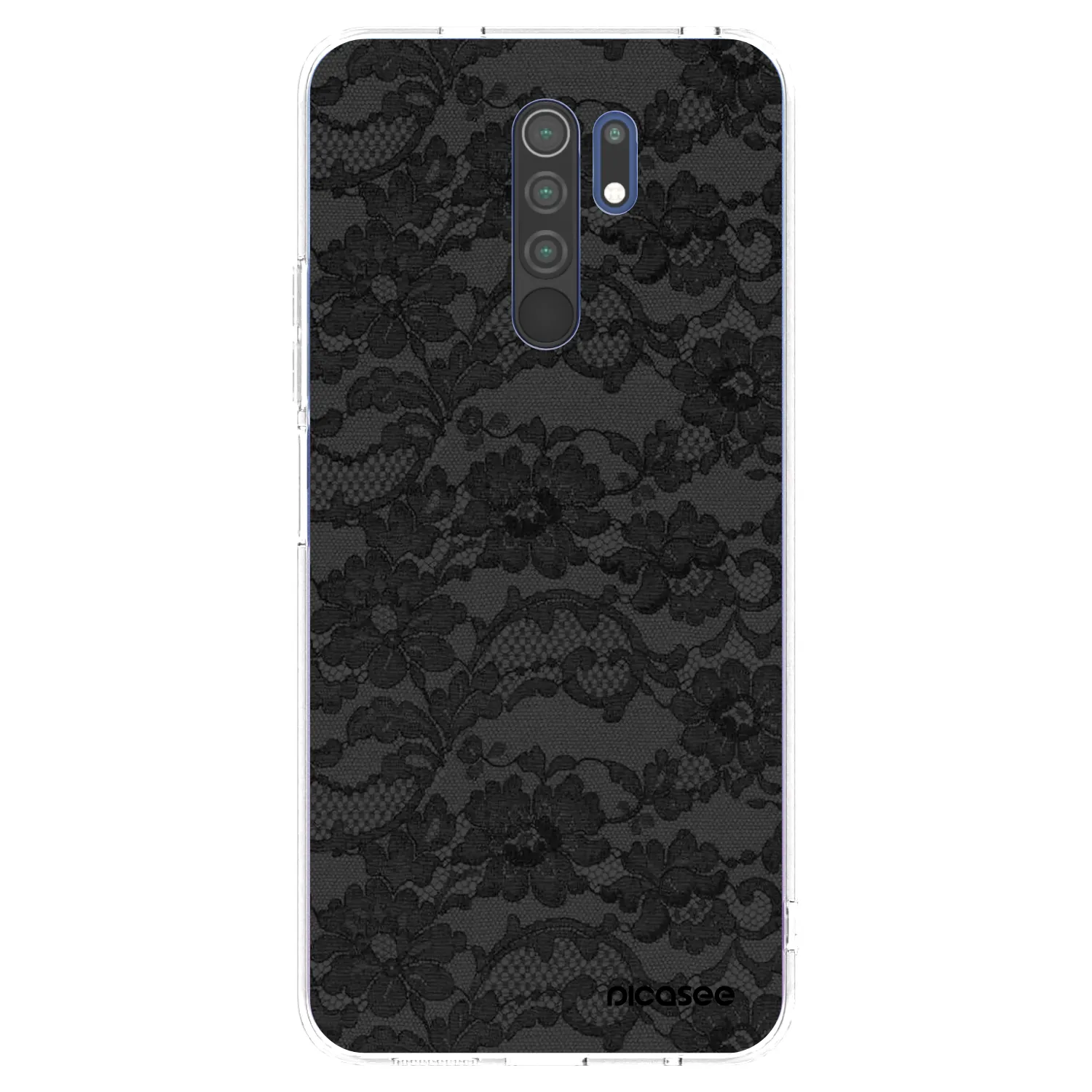 Picasee Xiaomi Redmi 9 Hülle - Transparentes Silikon - Dark Elegance