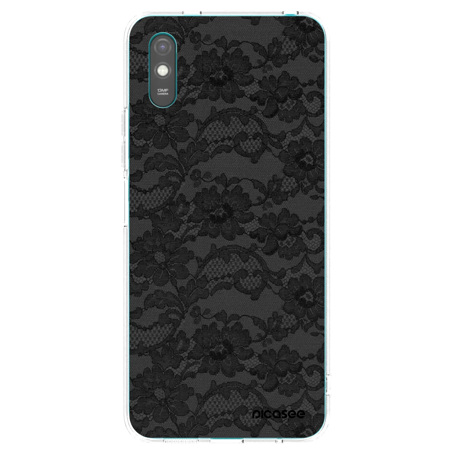 Picasee Xiaomi Redmi 9A Hülle - Transparentes Silikon - Dark Elegance