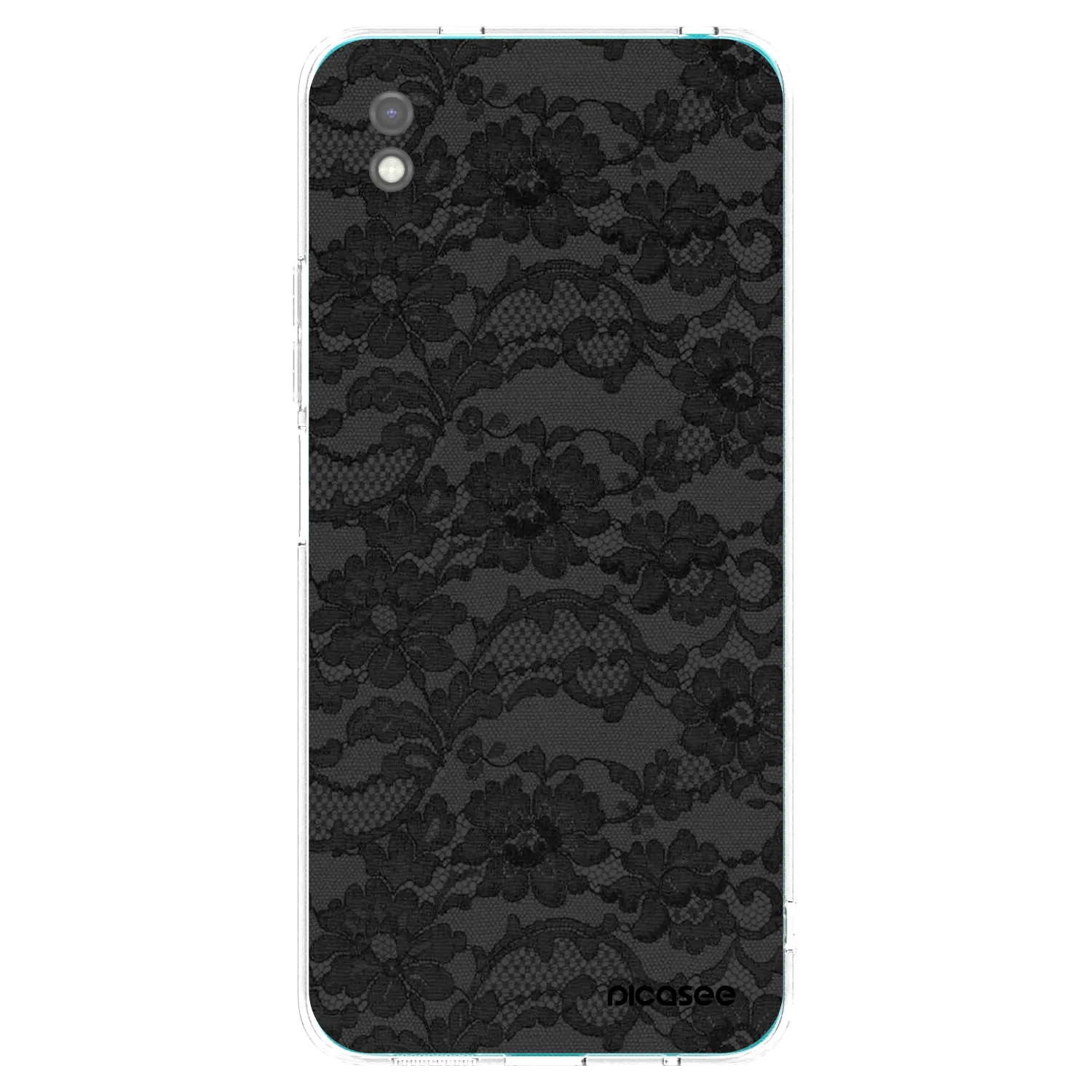 Picasee Xiaomi Redmi 9A Hülle - Schwarzes Silikon - Dark Elegance