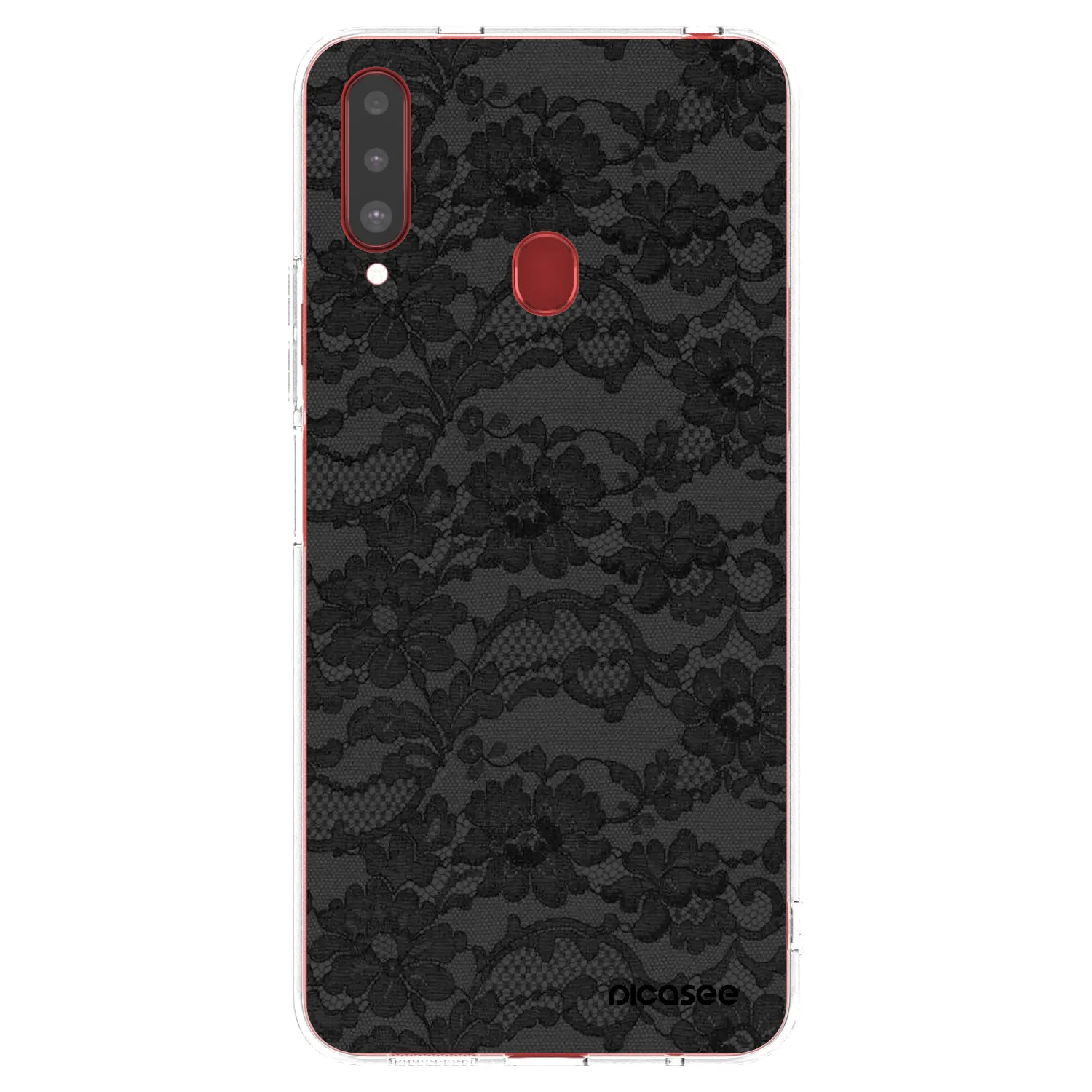 Picasee Samsung Galaxy A20s Hülle - Transparentes Silikon - Dark Elegance
