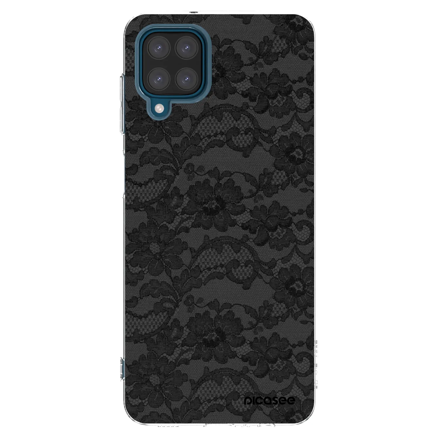 Picasee Samsung Galaxy A12 A125F Hülle - Transparentes Silikon - Dark Elegance
