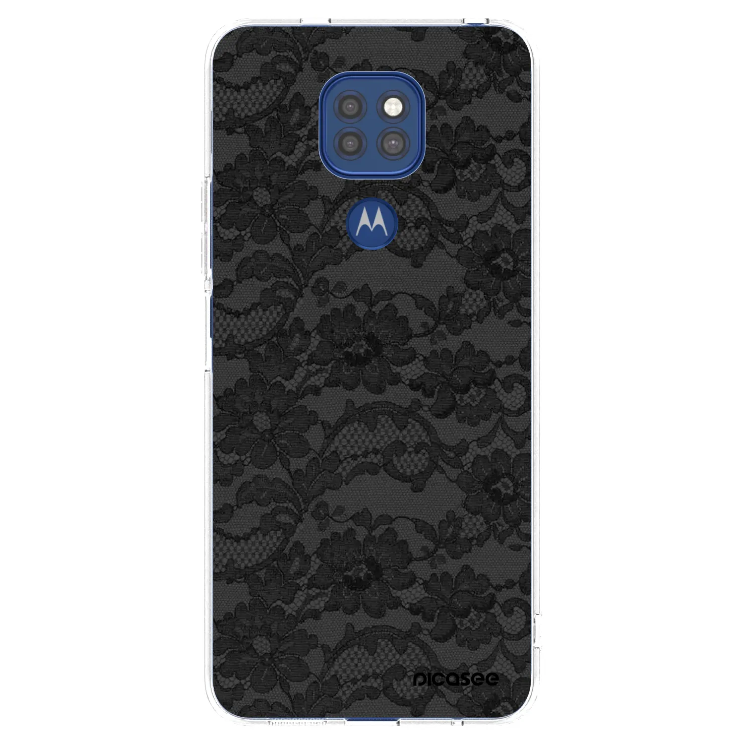 Picasee Motorola Moto G9 Play Hülle - Transparentes Silikon - Dark Elegance