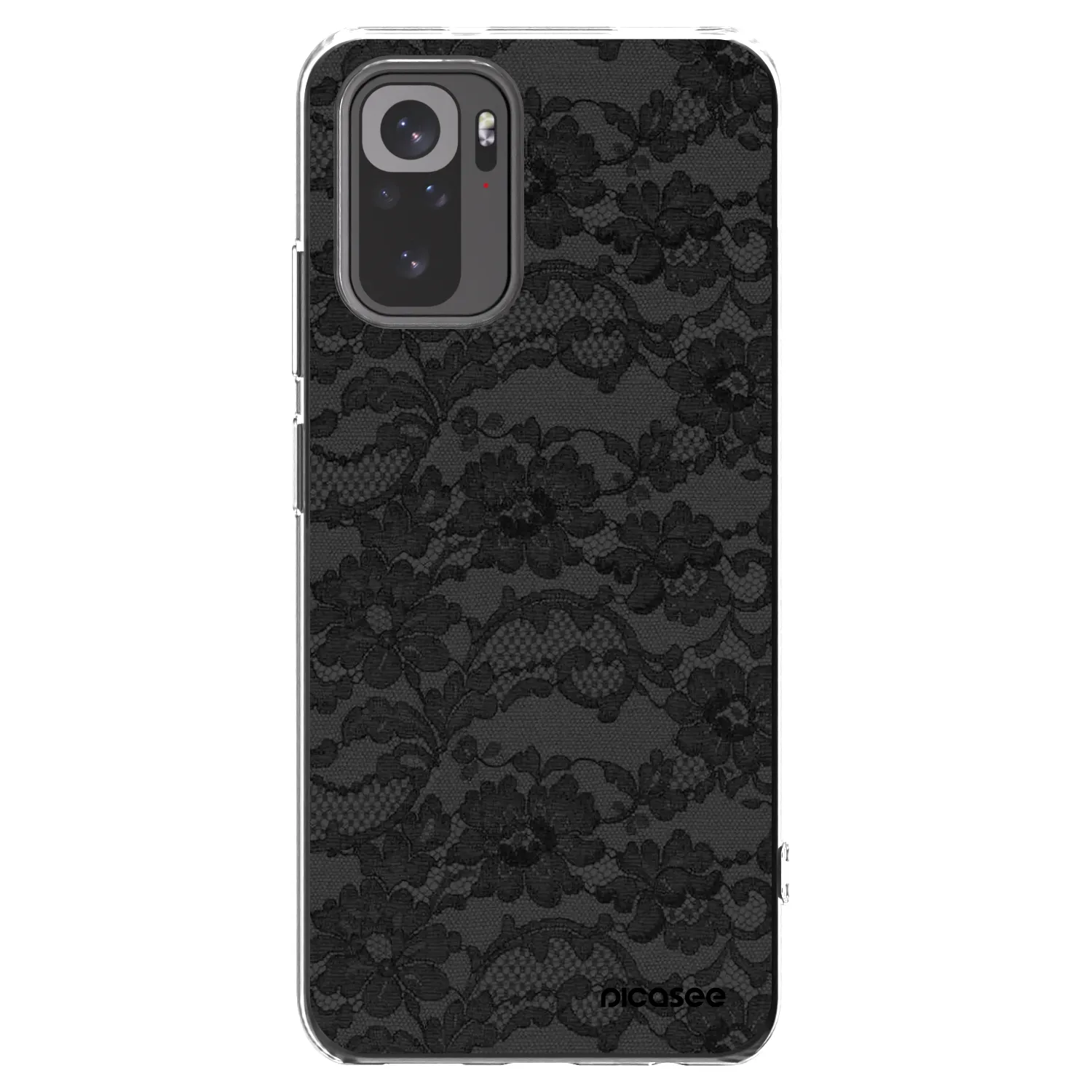 Picasee Xiaomi Redmi Note 10 Hülle - Transparentes Silikon - Dark Elegance