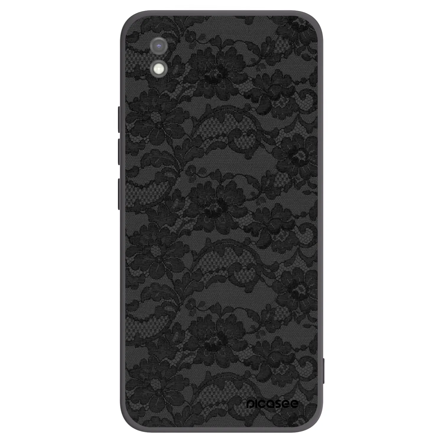 Picasee Xiaomi Redmi 9AT Hülle - Schwarzes Silikon - Dark Elegance