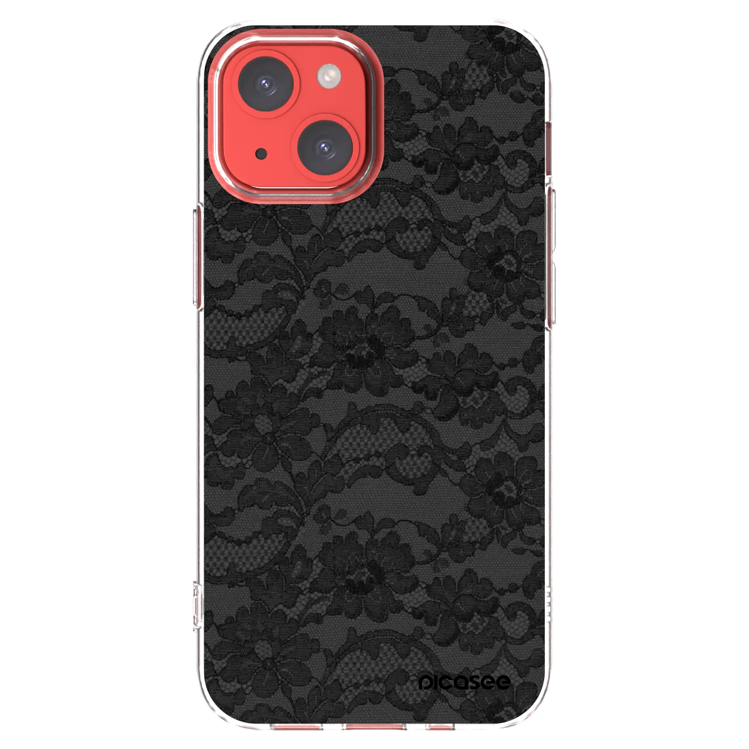 Picasee Apple iPhone 13 mini Hülle - Transparentes Silikon - Dark Elegance