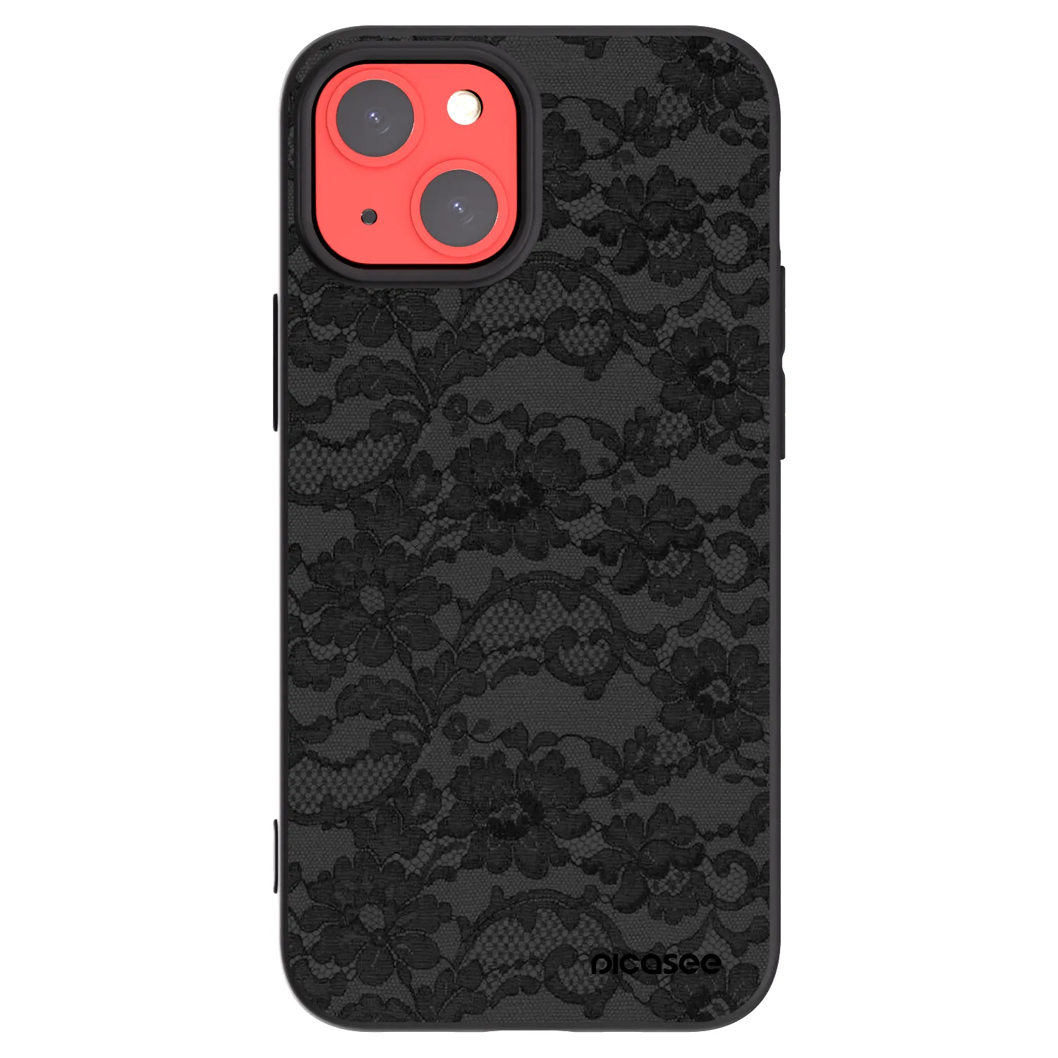 Picasee Apple iPhone 13 mini Hülle - Schwarzes Silikon - Dark Elegance