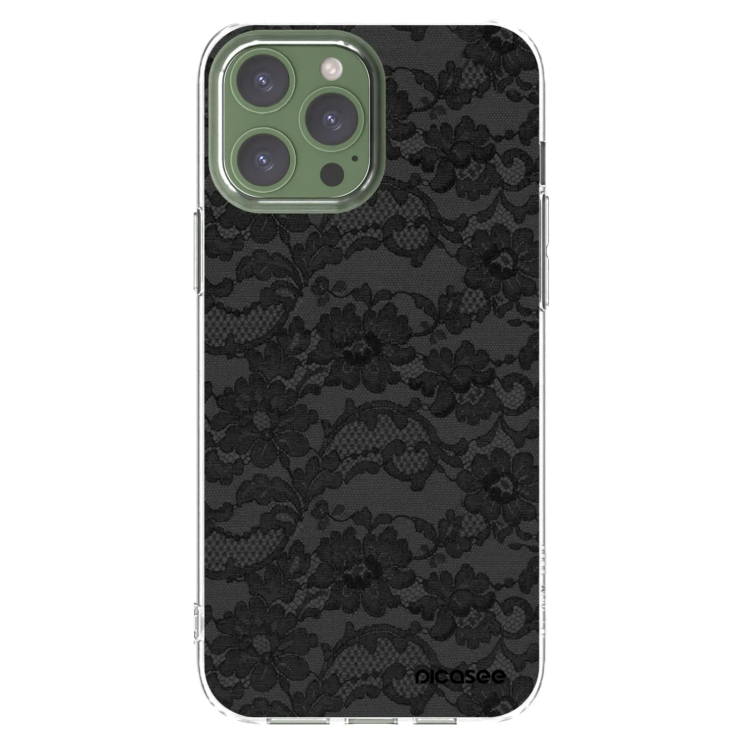 Picasee Apple iPhone 13 Pro Max Hülle - Transparentes Silikon - Dark Elegance