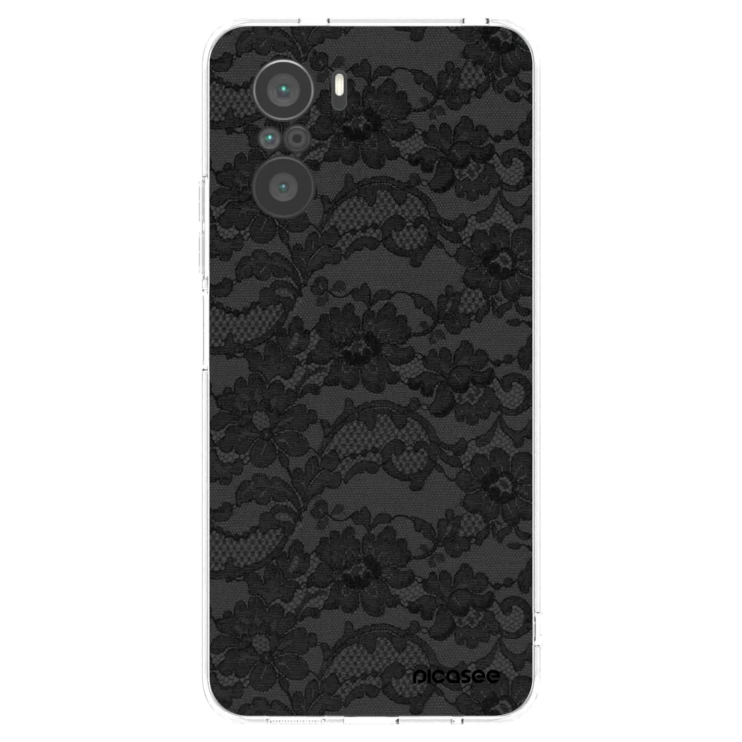 Picasee Xiaomi Poco F3 Hülle - Transparentes Silikon - Dark Elegance