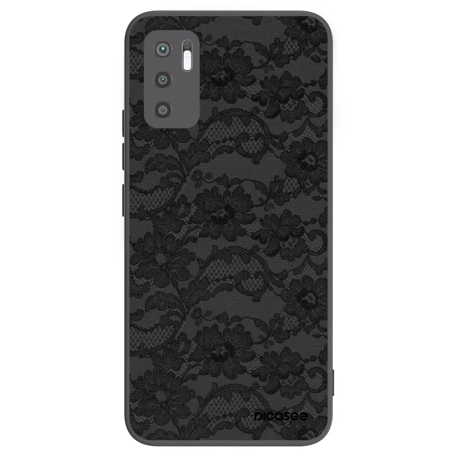 Picasee Xiaomi Redmi Note 10 5G Hülle - Schwarzes Silikon - Dark Elegance