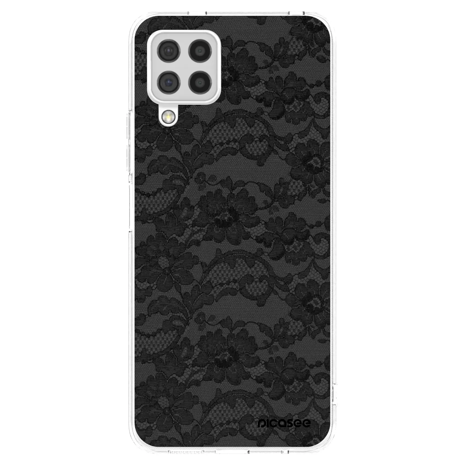 Picasee Samsung Galaxy A22 A225F 4G Hülle - Transparentes Silikon - Dark Elegance