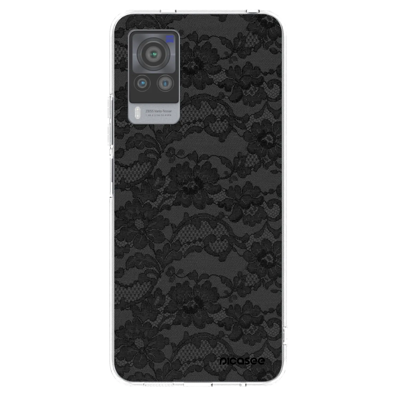 Picasee Vivo X60 Pro 5G Hülle - Transparentes Silikon - Dark Elegance