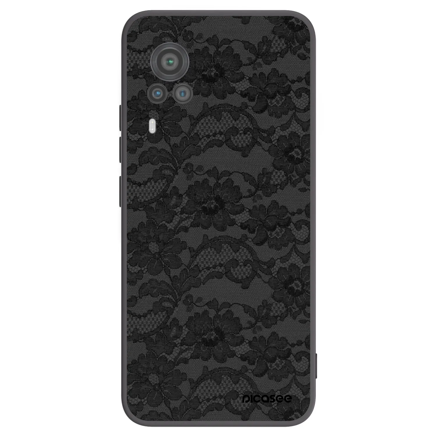 Picasee Vivo X60 Pro 5G Hülle - Schwarzes Silikon - Dark Elegance