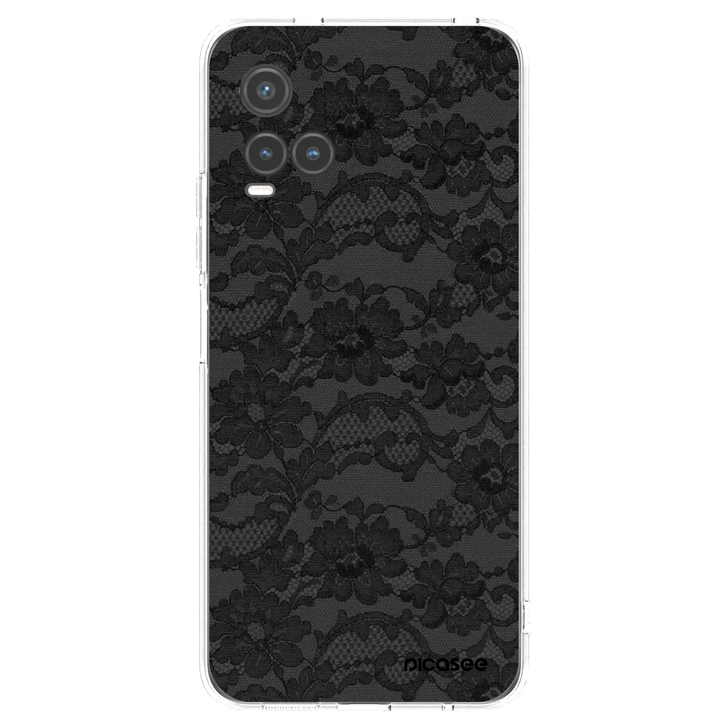 Picasee Vivo Y33s Hülle - Transparentes Silikon - Dark Elegance