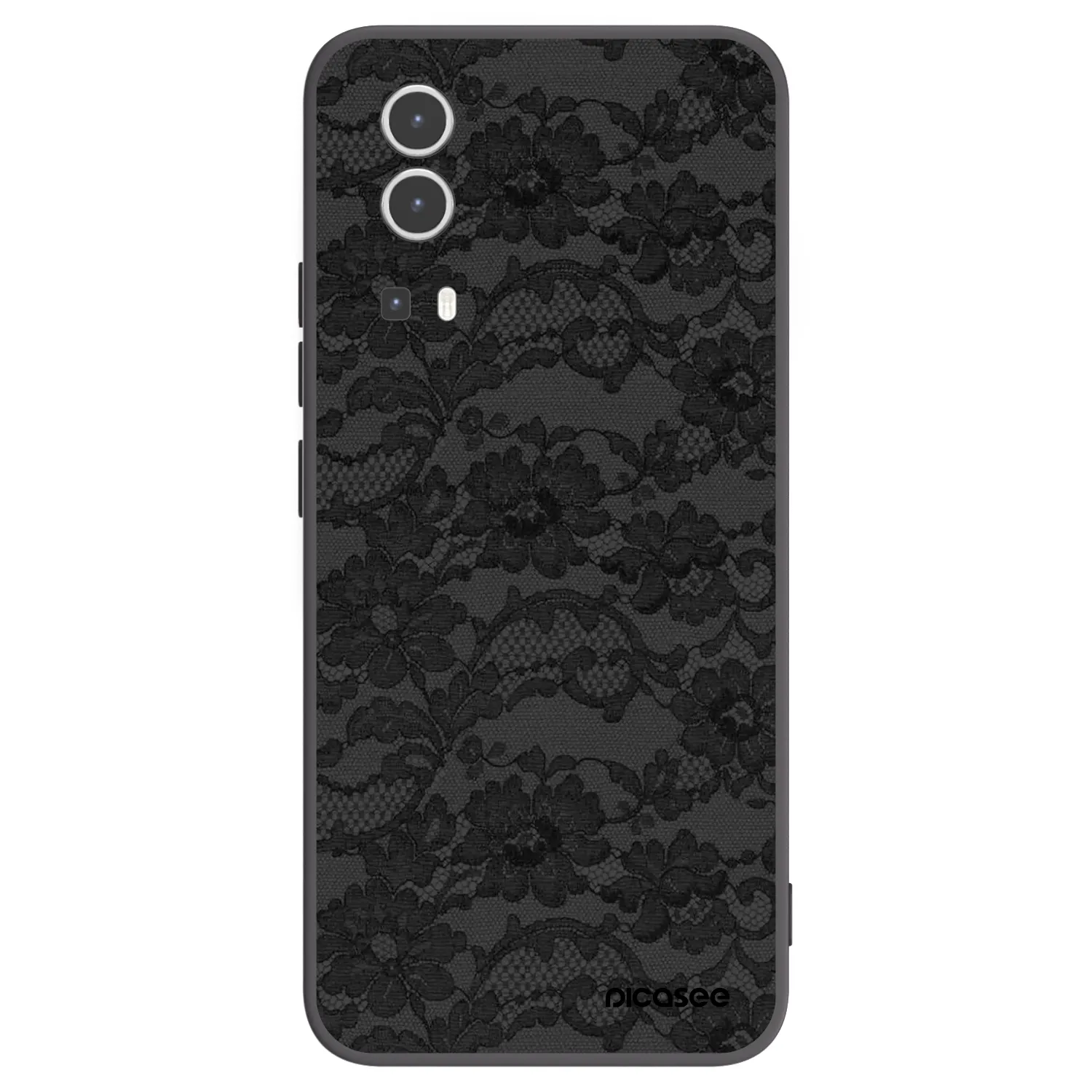Picasee Vivo Y72 5G Hülle - Schwarzes Silikon - Dark Elegance