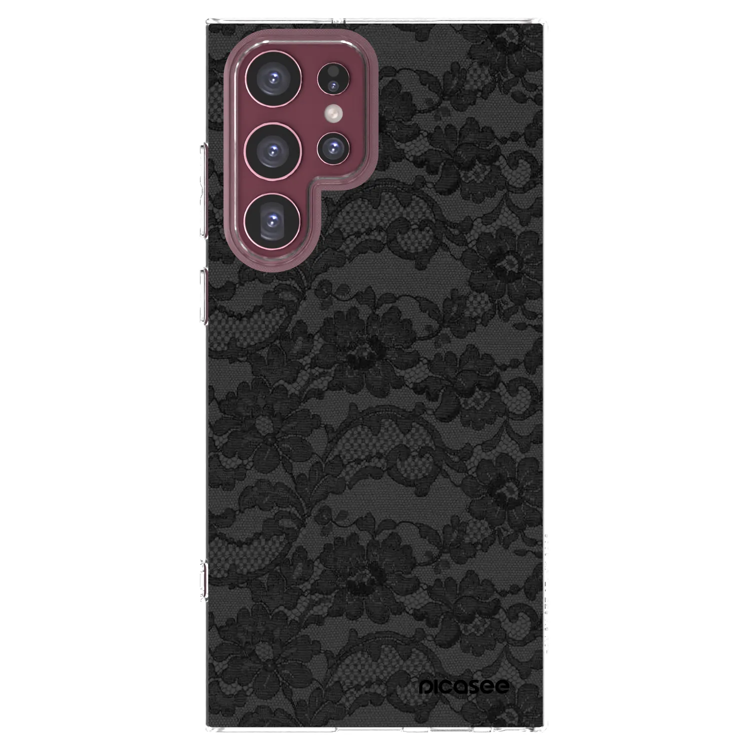 Picasee Samsung Galaxy S22 Ultra 5G Hülle - Transparentes Silikon - Dark Elegance