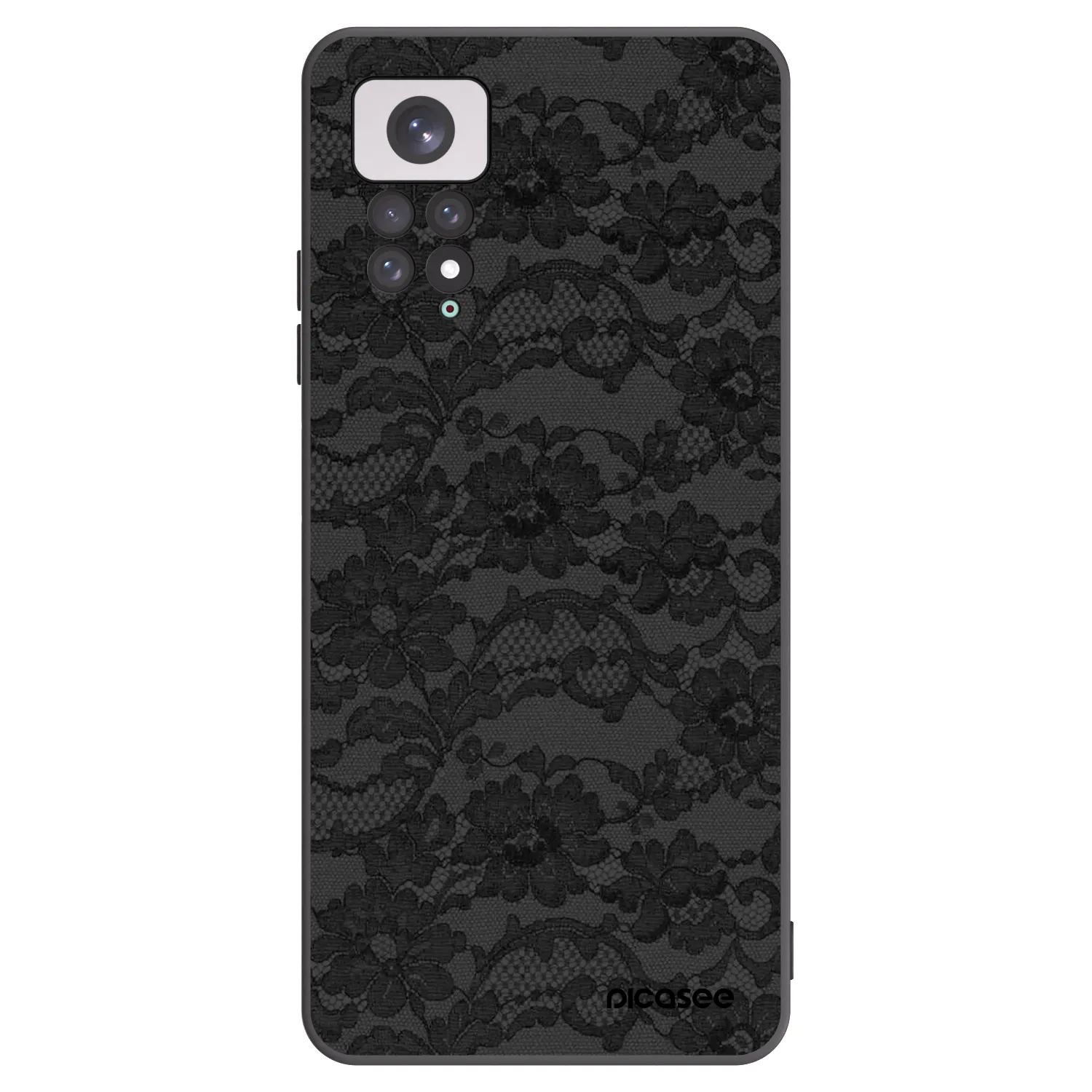 Picasee Xiaomi Redmi Note 11 Hülle - Schwarzes Silikon - Dark Elegance