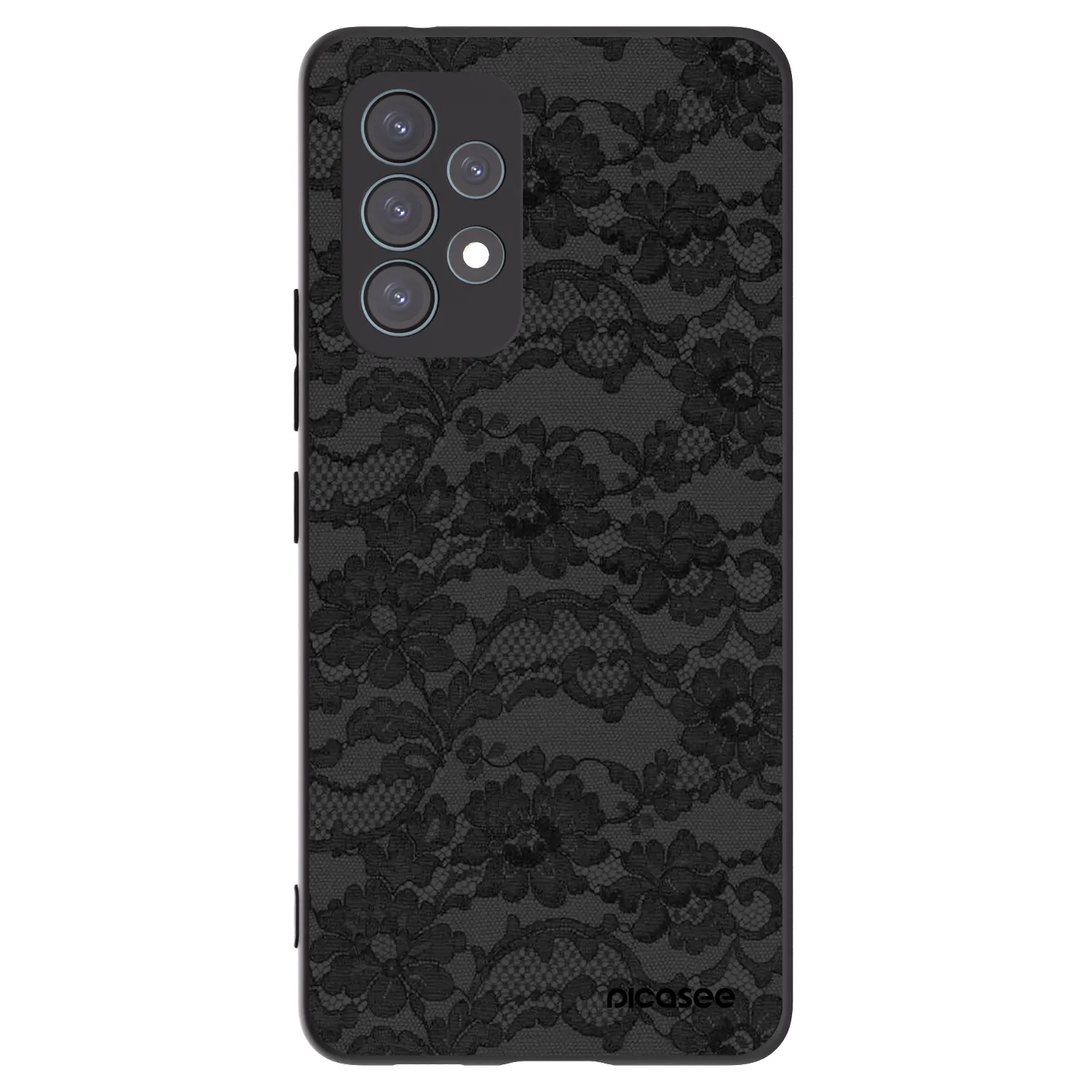 Picasee Samsung Galaxy A53 5G A536 Hülle - Schwarzes Silikon - Dark Elegance