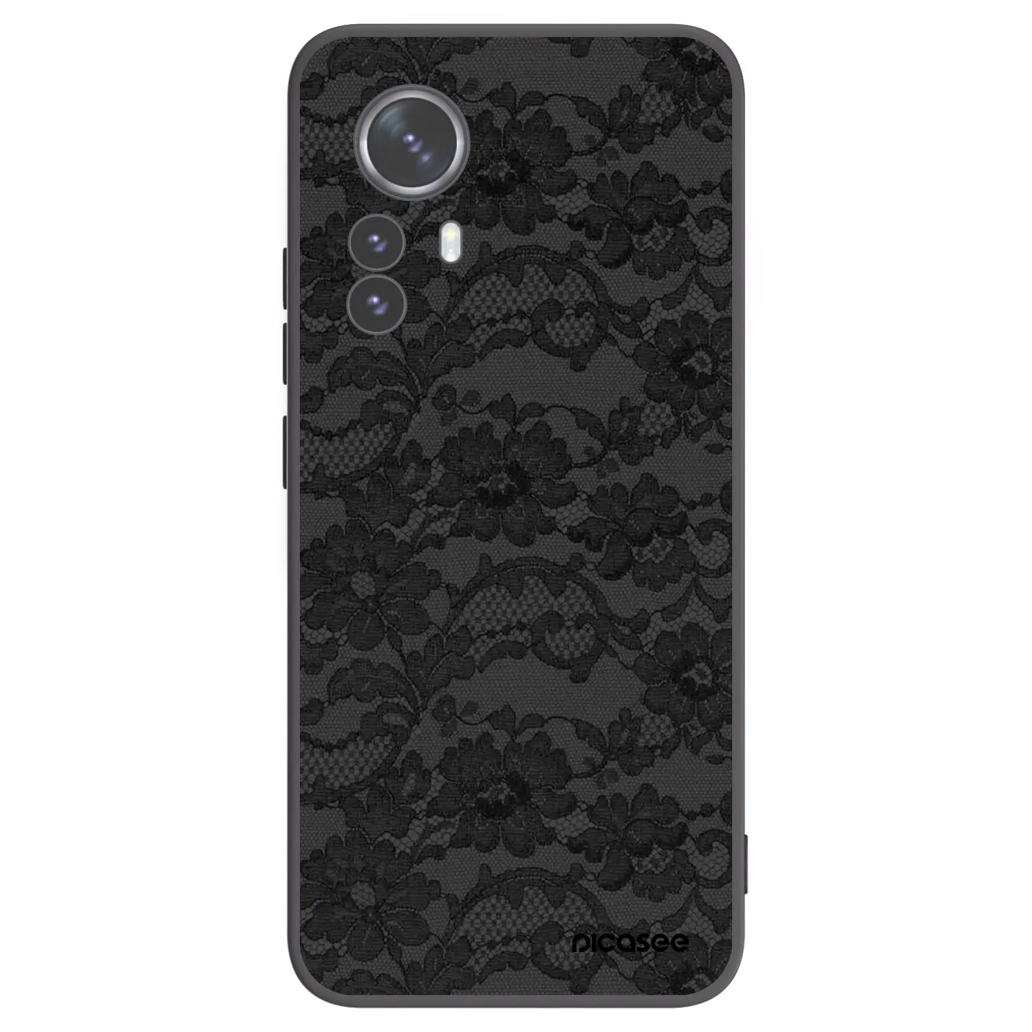 Picasee Xiaomi 12 Pro Hülle - Schwarzes Silikon - Dark Elegance