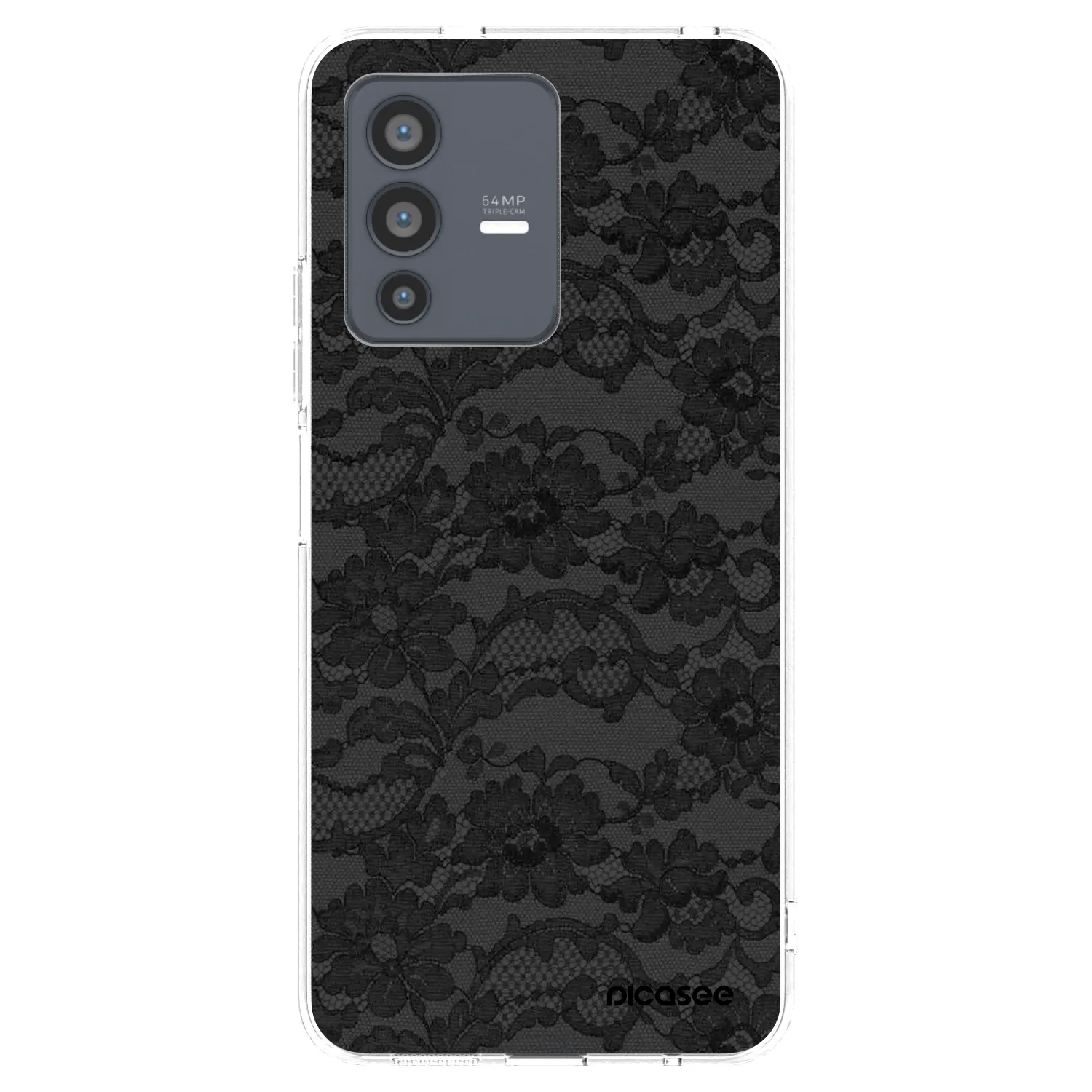 Picasee Vivo V23 5G Hülle - Transparentes Silikon - Dark Elegance