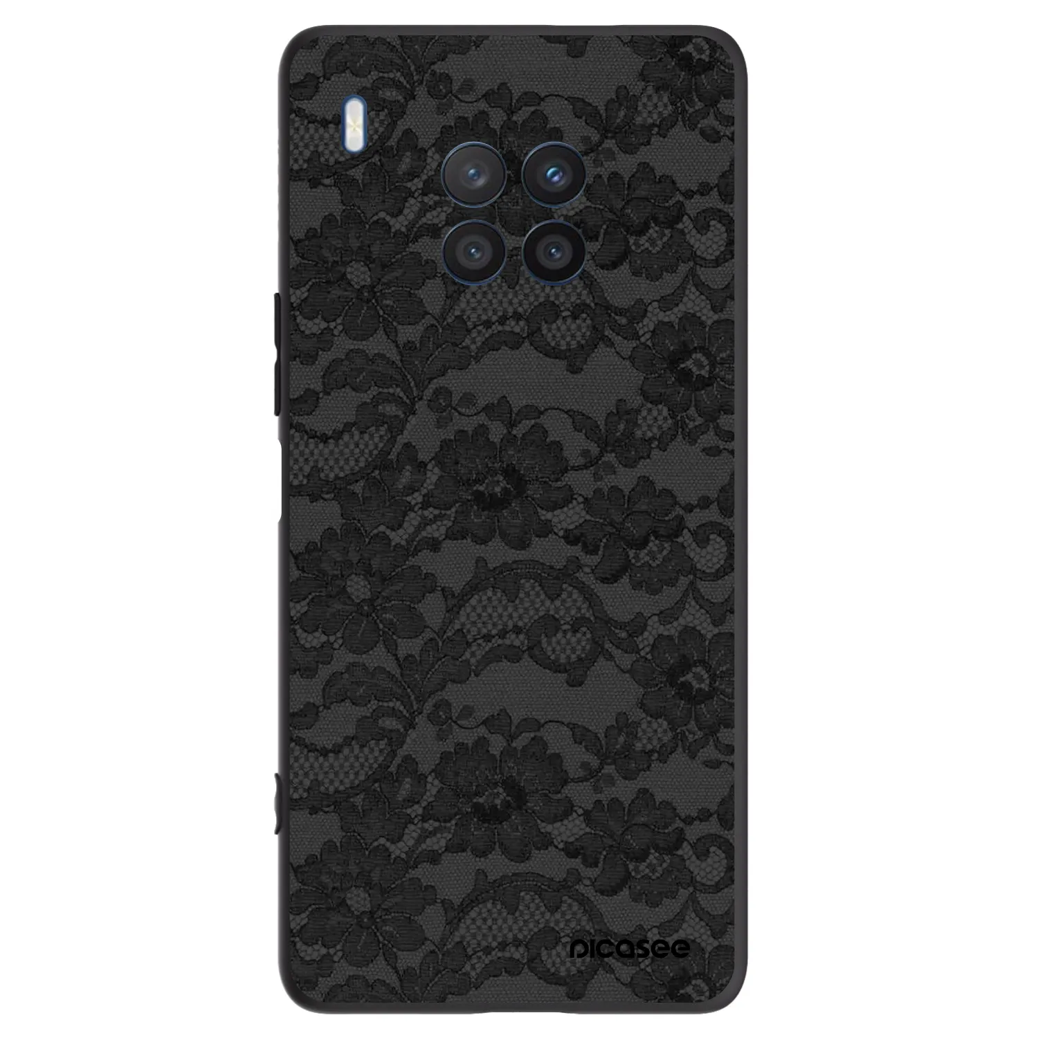 Picasee Honor 50 Lite Hülle - Schwarzes Silikon - Dark Elegance