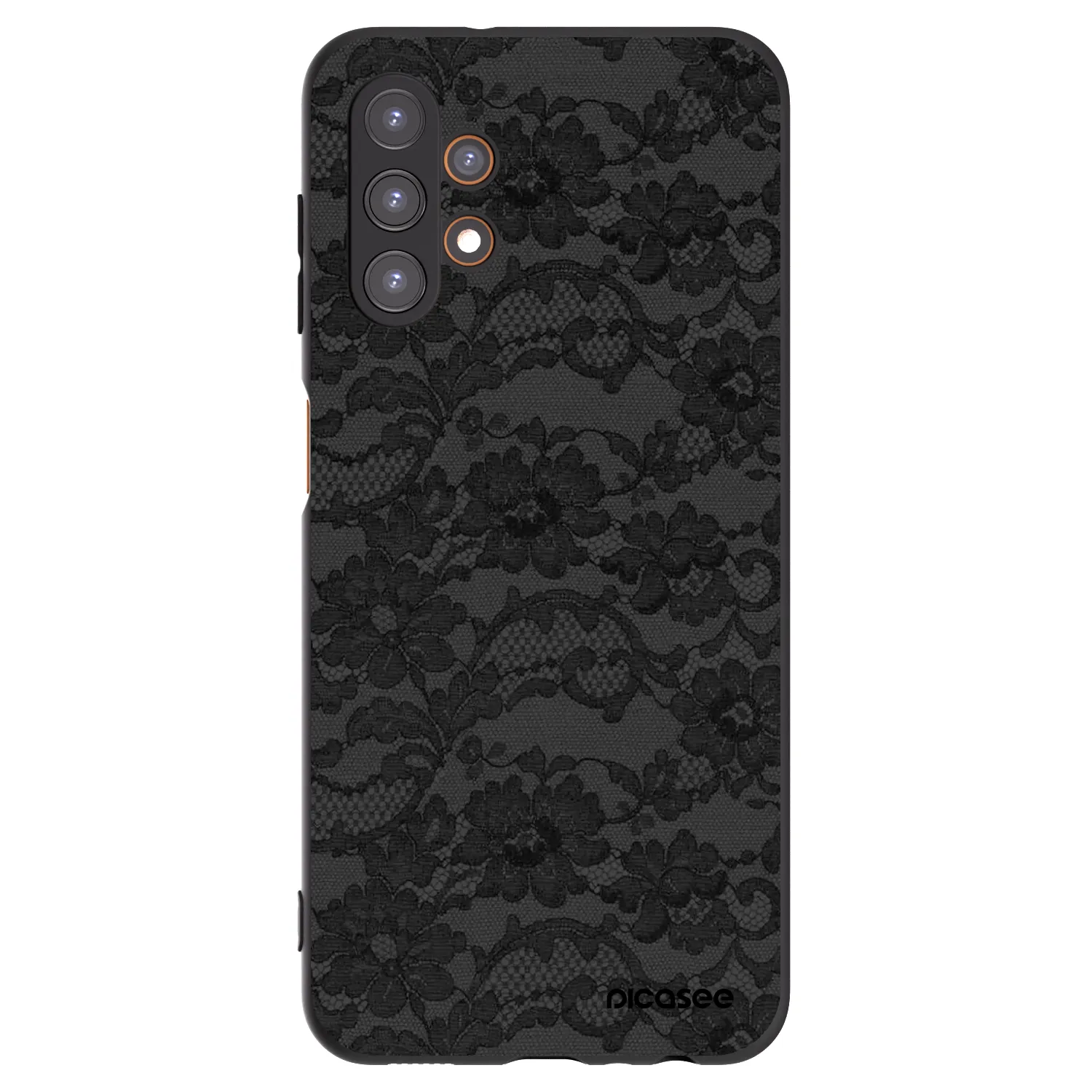 Picasee Samsung Galaxy A13 4G A135 Hülle - Schwarzes Silikon - Dark Elegance
