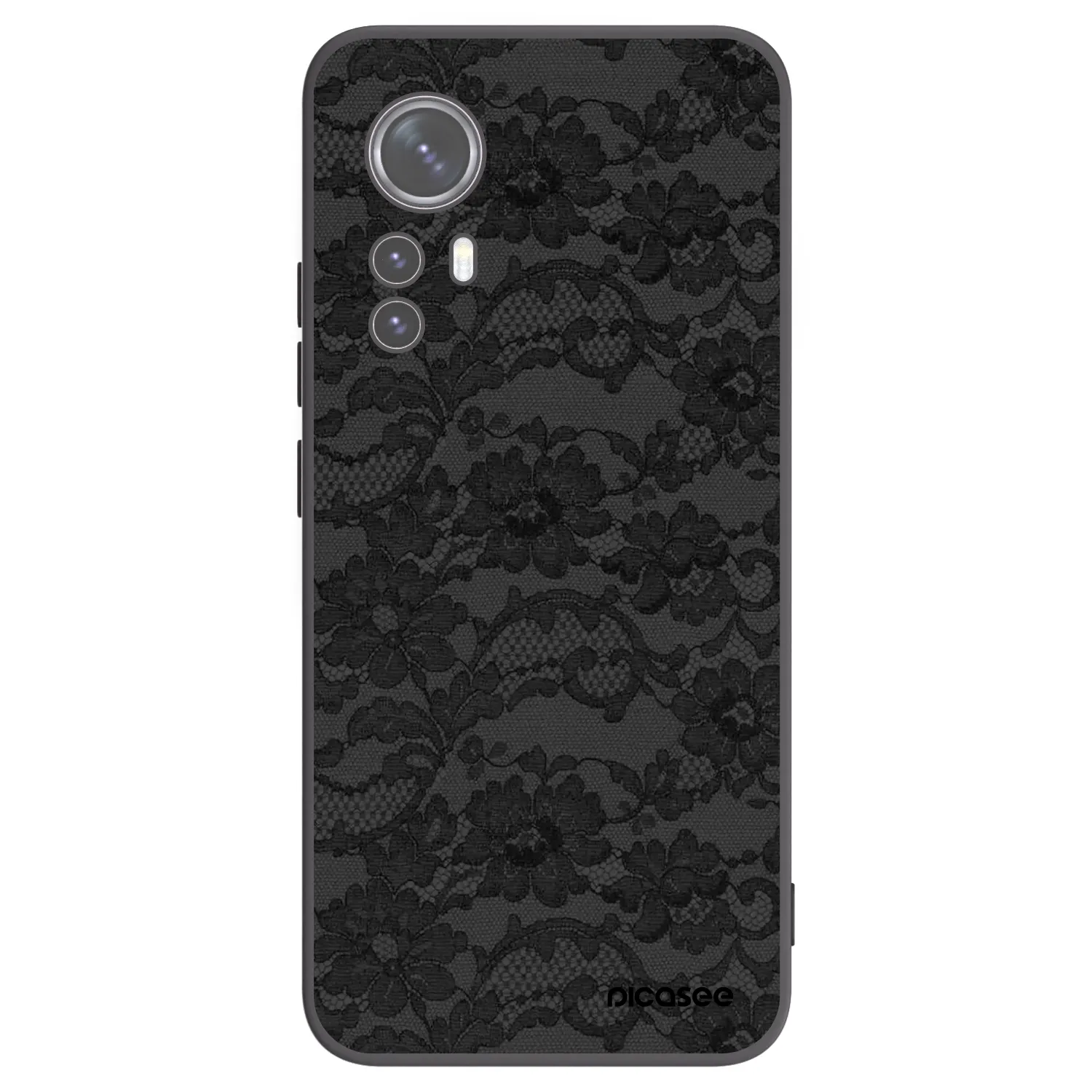 Picasee Xiaomi 12X Hülle - Schwarzes Silikon - Dark Elegance