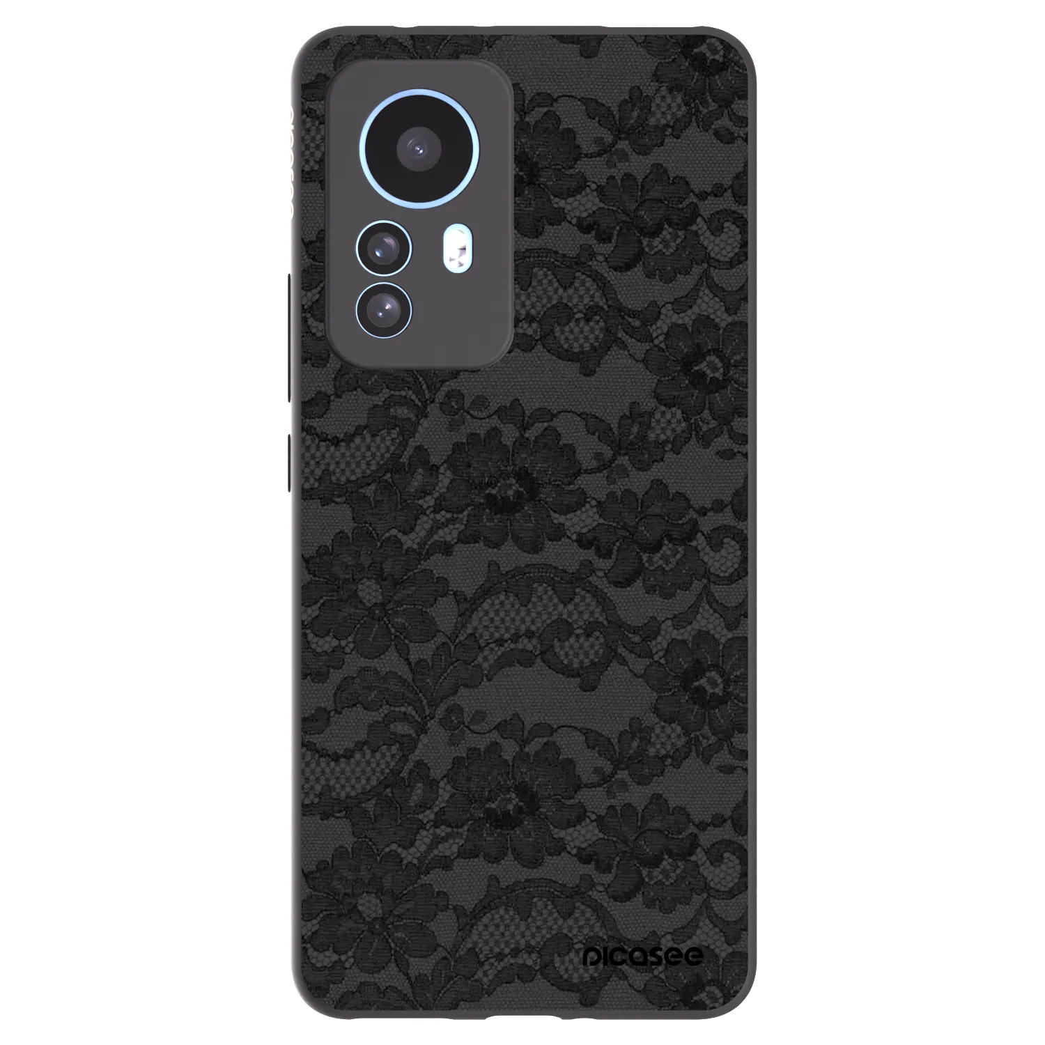 Picasee Xiaomi 12T Pro Hülle - Schwarzes Silikon - Dark Elegance