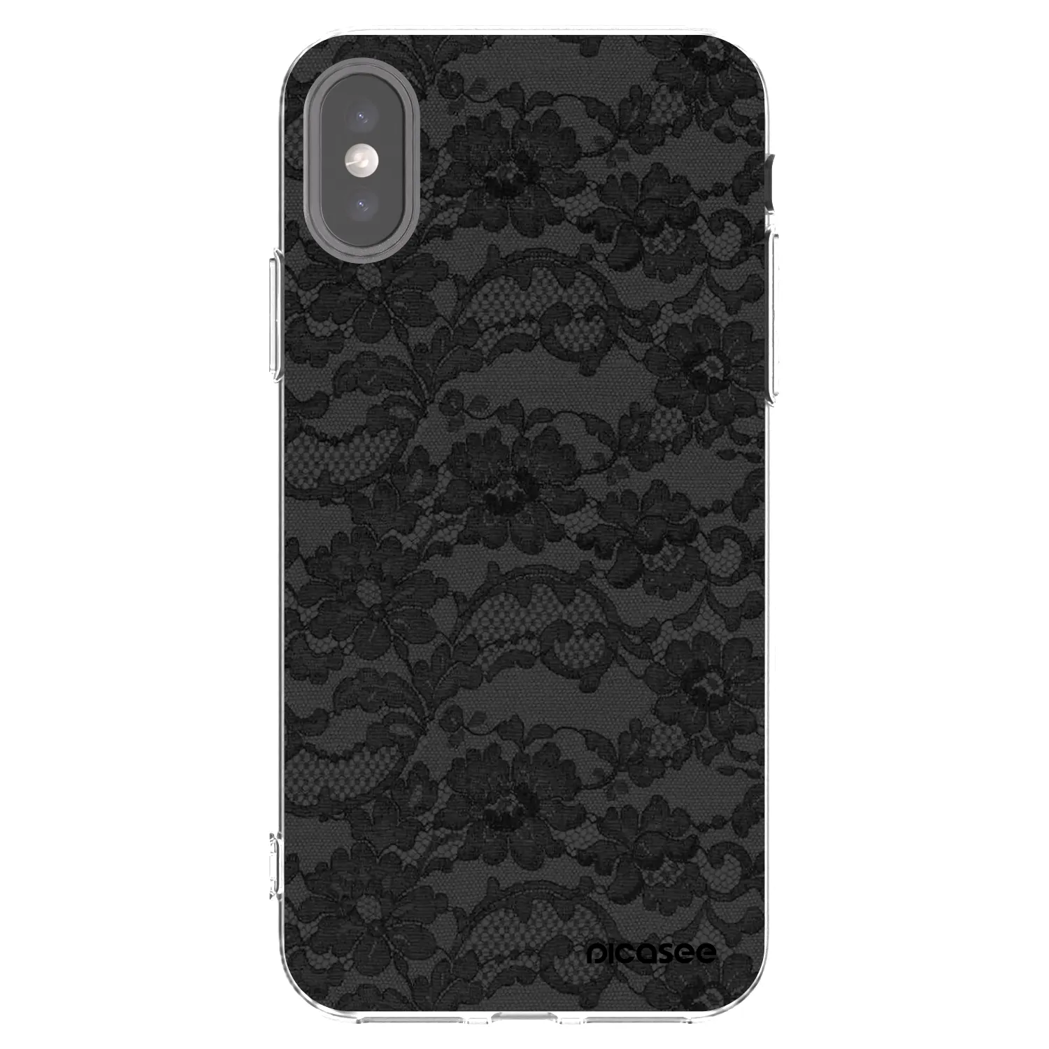 Picasee Apple iPhone X/XS Hülle - Transparentes Silikon - Dark Elegance