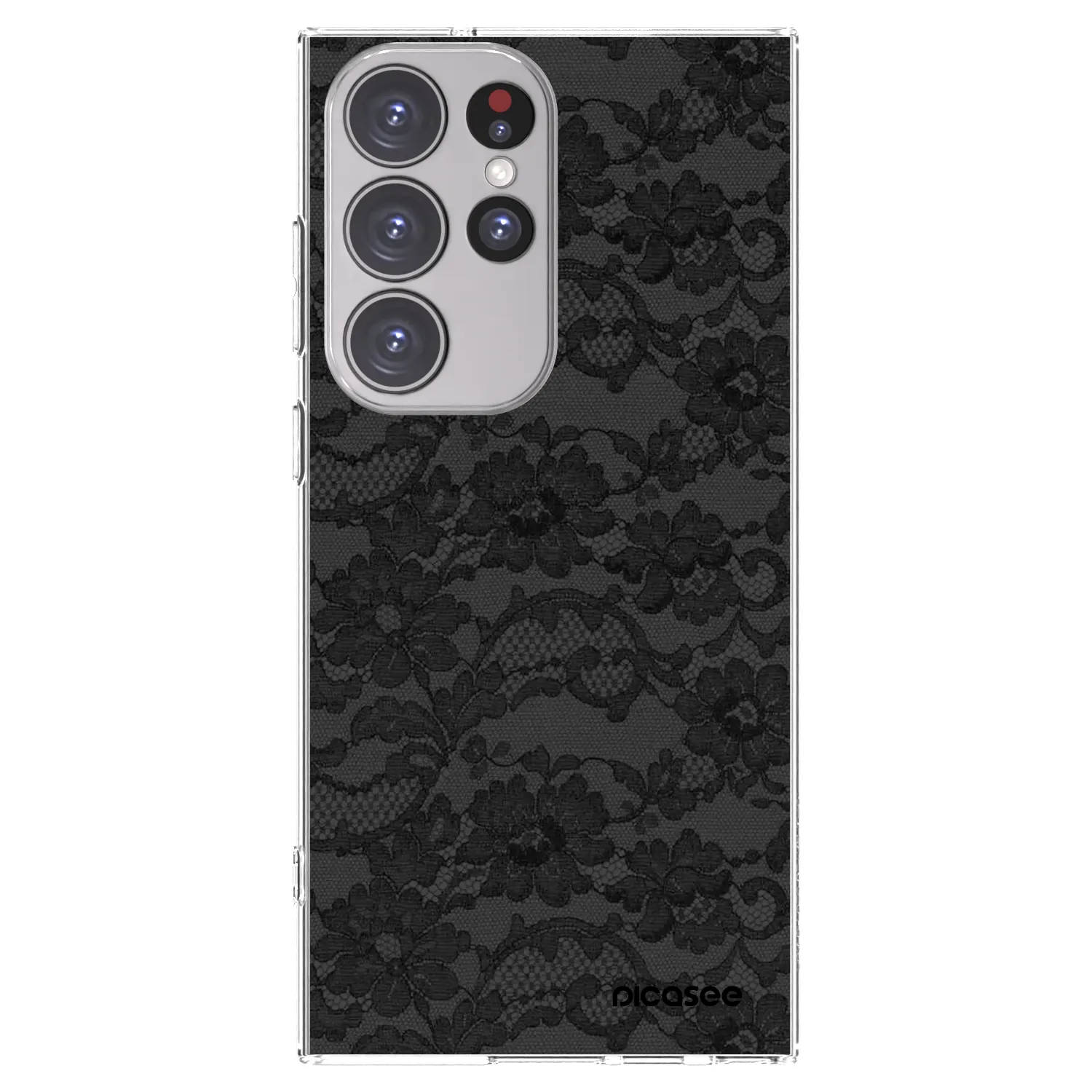 Picasee Samsung Galaxy S23 Ultra 5G Hülle - Transparentes Silikon - Dark Elegance