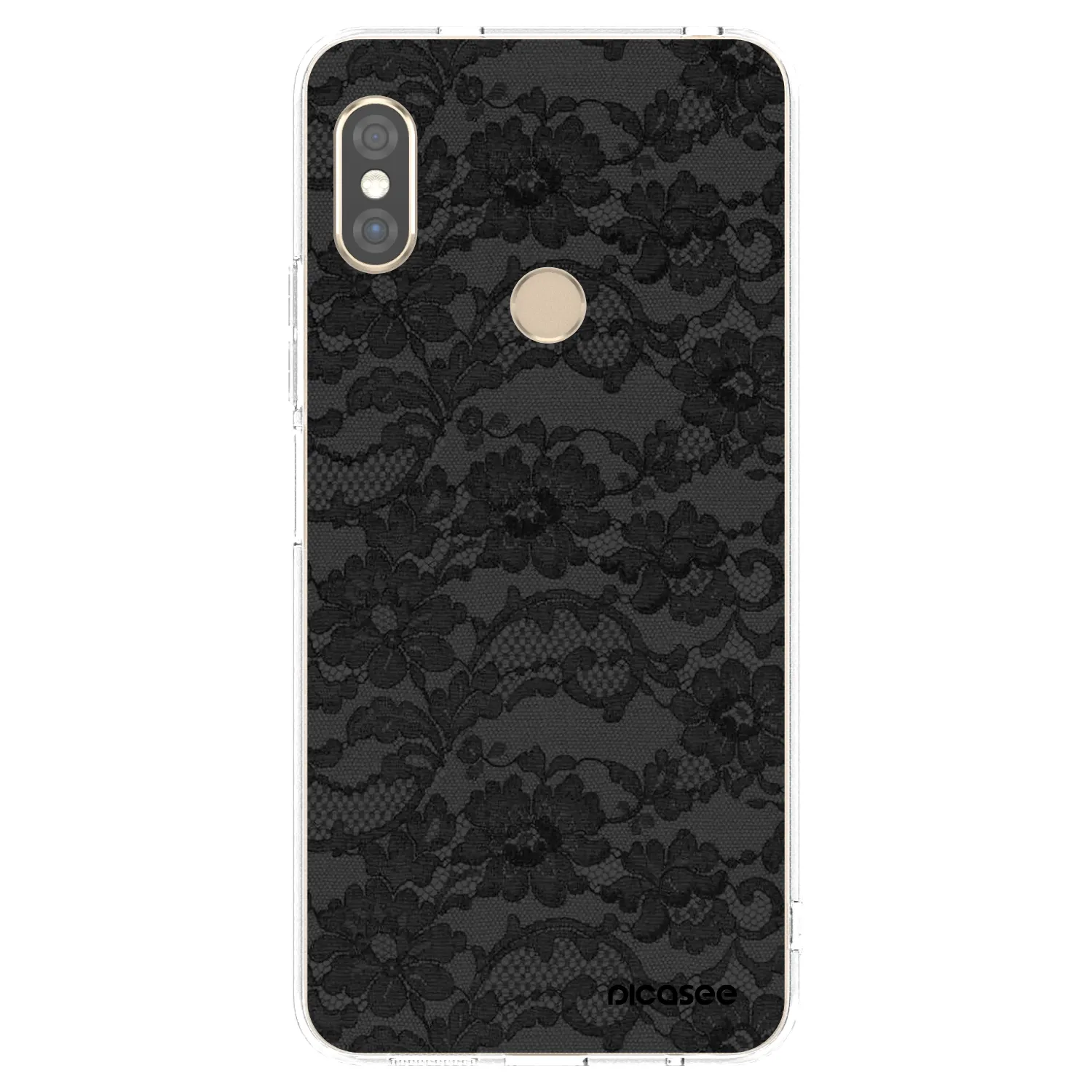 Picasee Xiaomi Redmi Note 5 Global Hülle - Transparentes Silikon - Dark Elegance