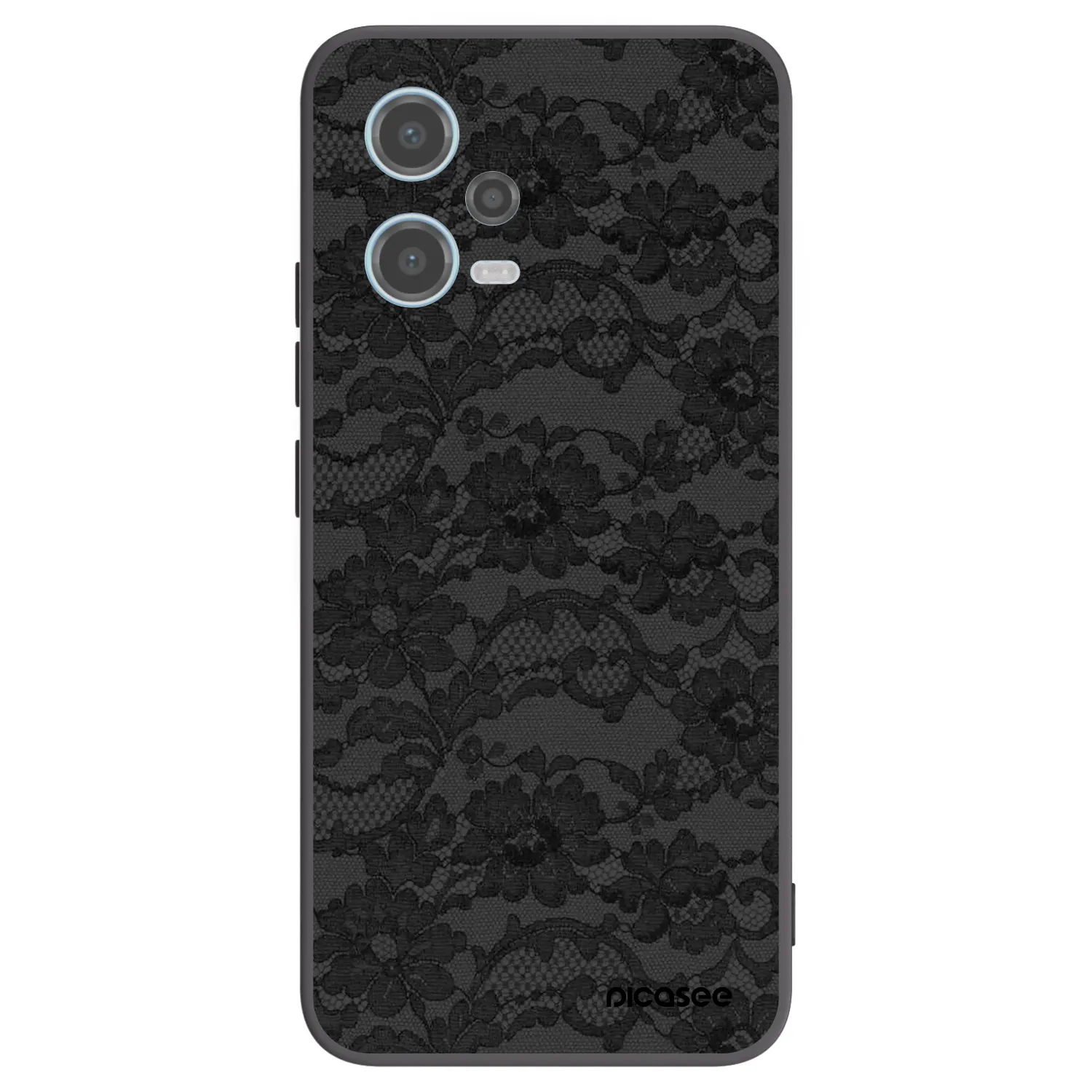 Picasee Xiaomi Redmi Note 12 5G Hülle - Schwarzes Silikon - Dark Elegance
