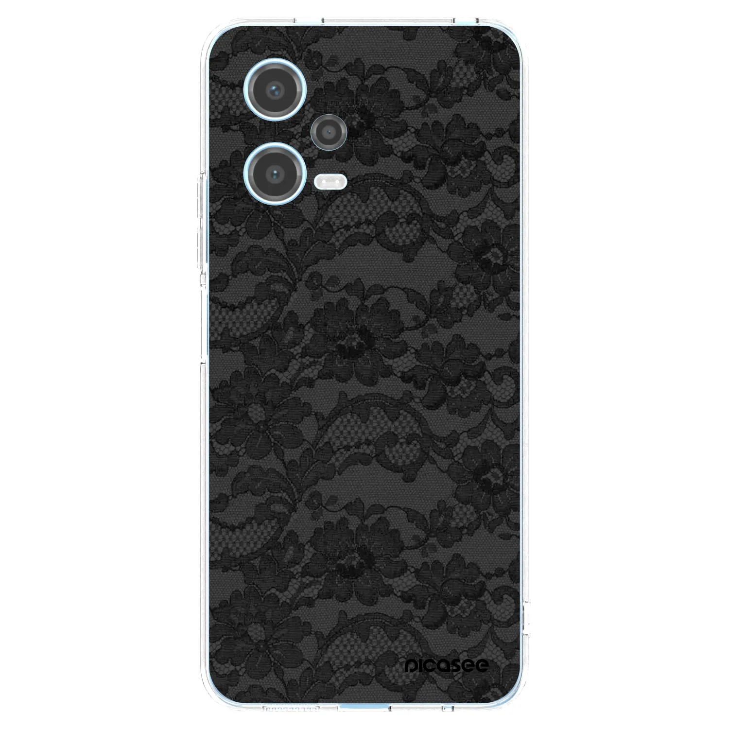 Picasee Xiaomi Redmi Note 12 5G Hülle - Transparentes Silikon - Dark Elegance