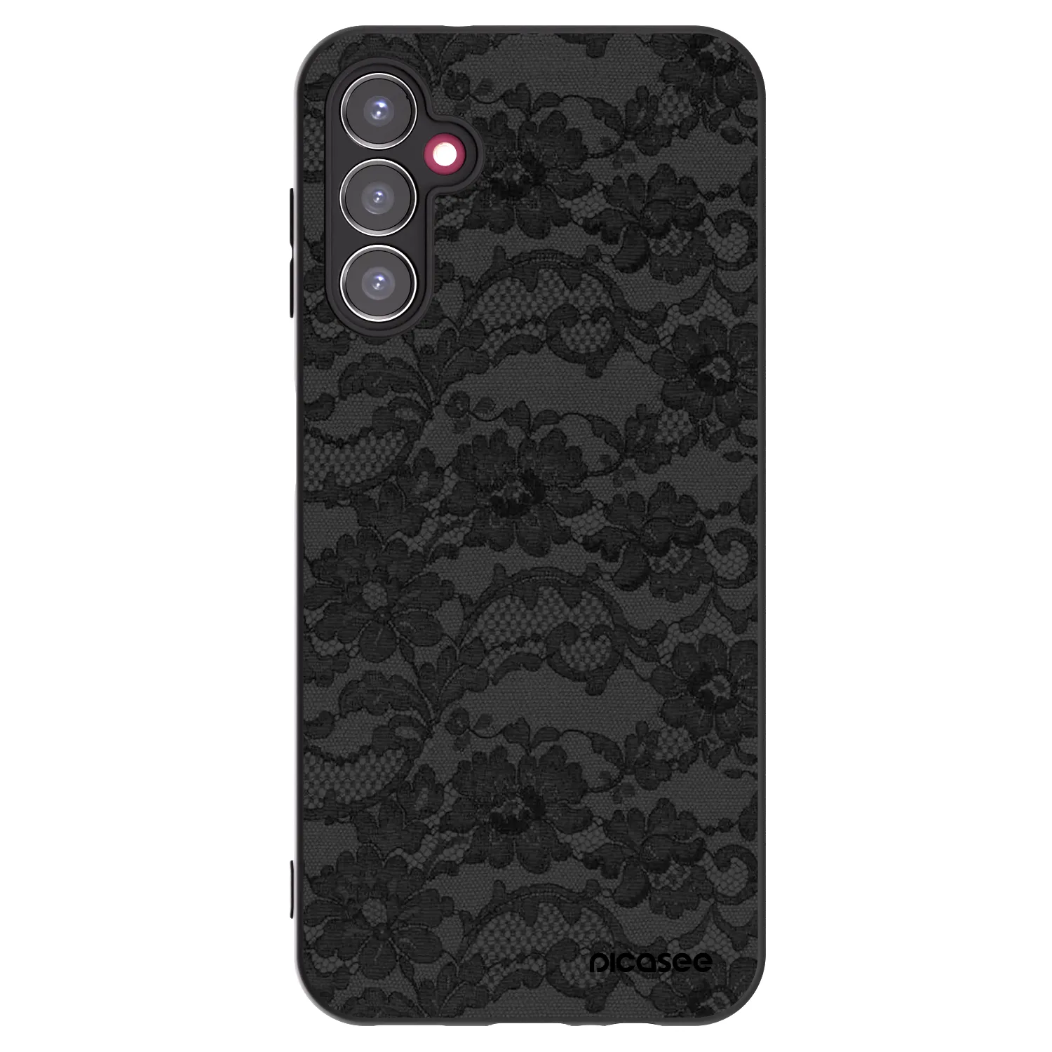 Picasee Samsung Galaxy A14 4G A145R Hülle - Schwarzes Silikon - Dark Elegance