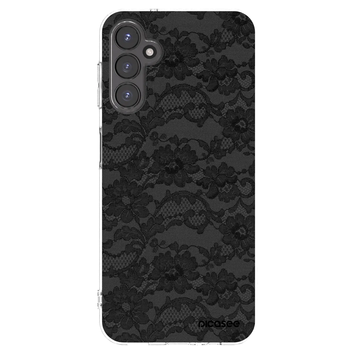 Picasee Samsung Galaxy A14 4G A145R Hülle - Transparentes Silikon - Dark Elegance